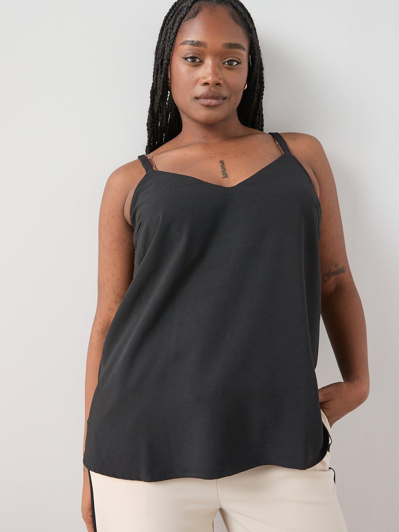 The Very Collection Curve Essential Longline Cami - Black
