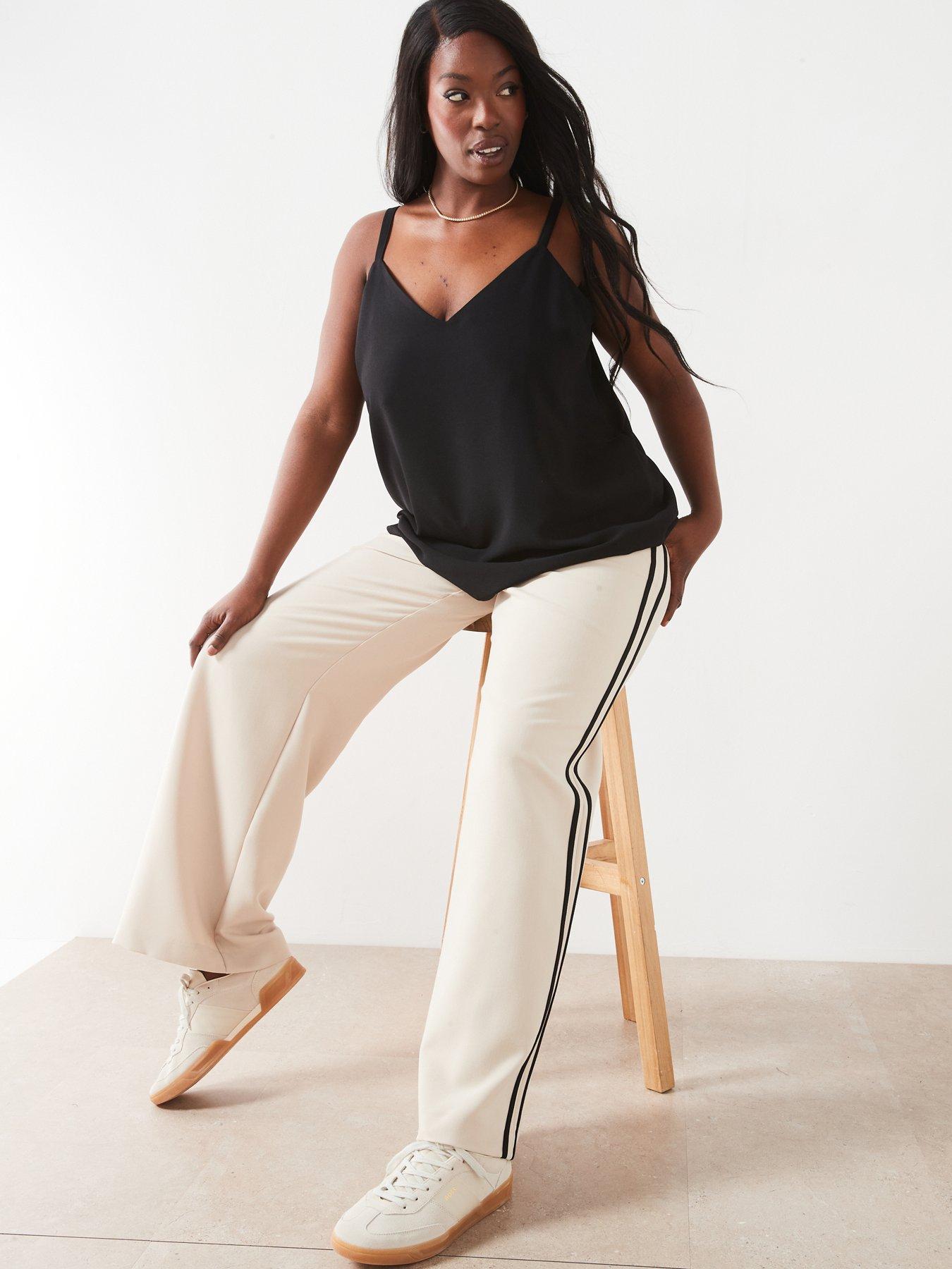 Image 4 of 6 of V by Very Curve Essential Longline Cami - Black