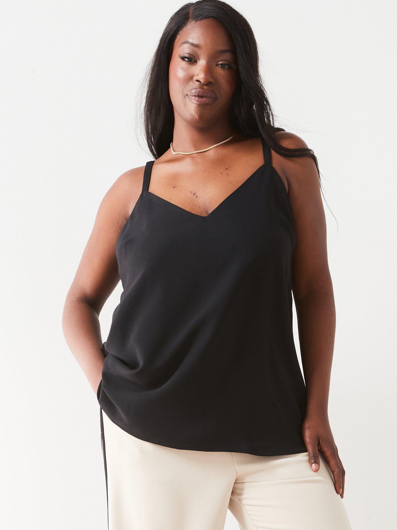 Image 5 of 6 of V by Very Curve Essential Longline Cami - Black