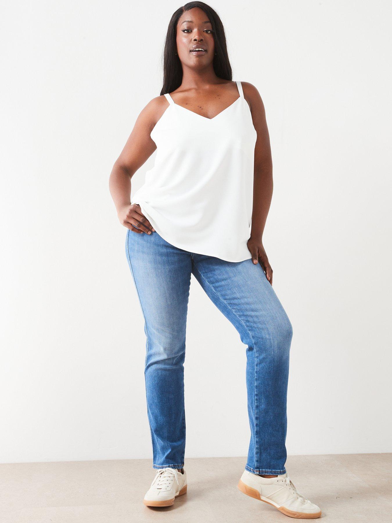 Image 5 of 6 of V by Very Curve Essential Longline Cami Top - Ivory