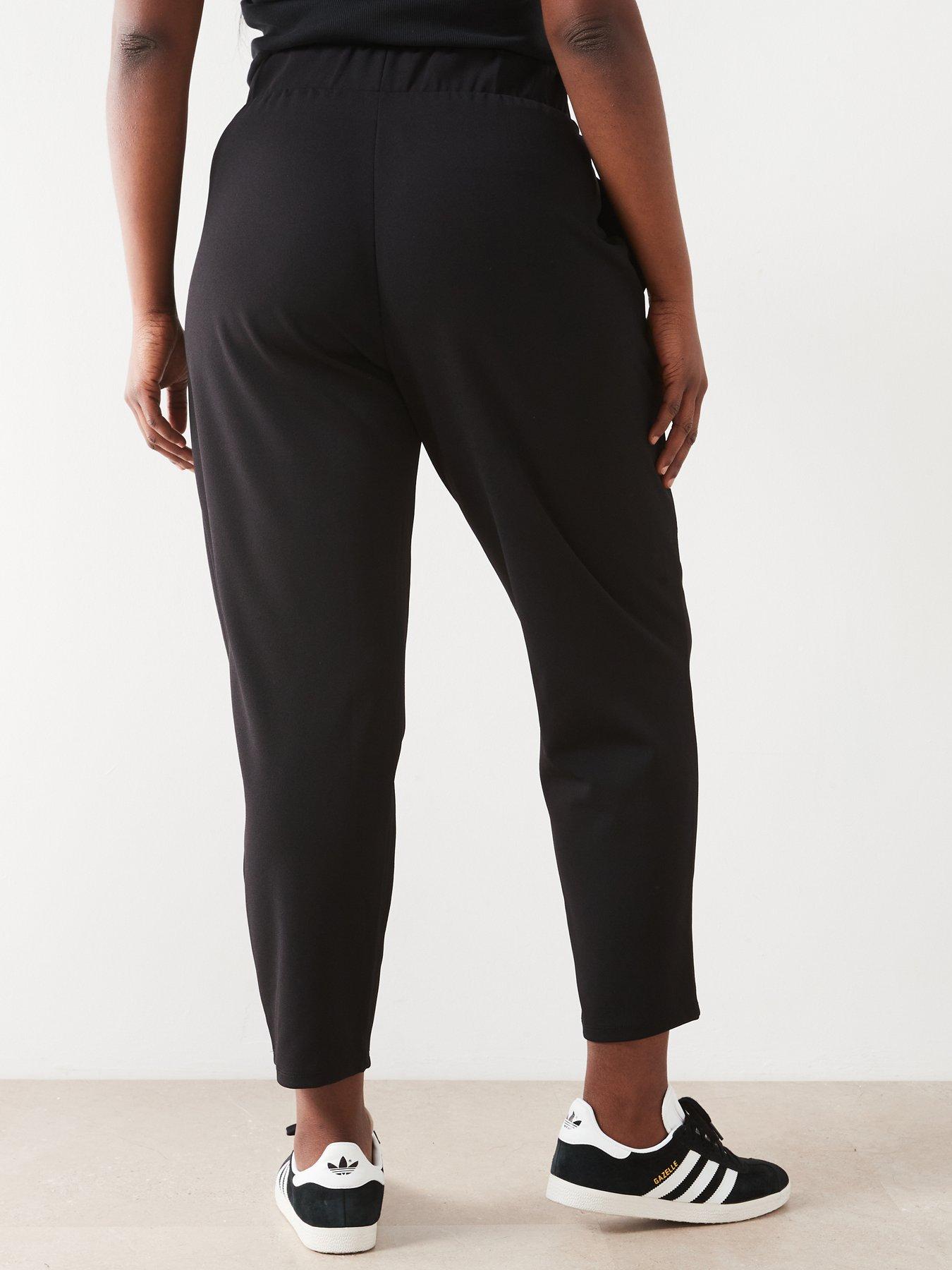 v-by-very-curve-stretch-tapered-leg-trouser-blackstillFront