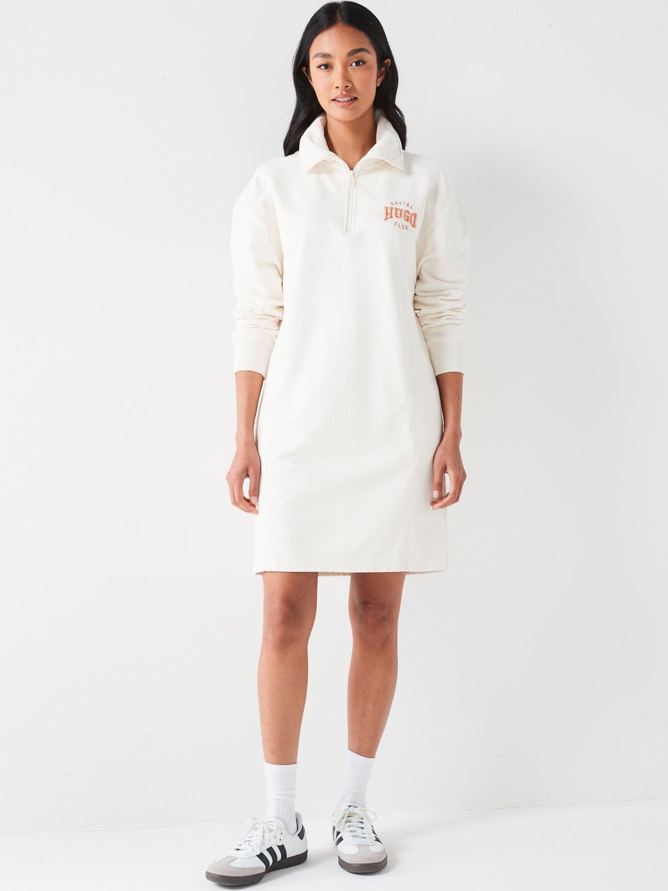 hugo-neriane-34-zip-mini-jumper-dress-whiteback