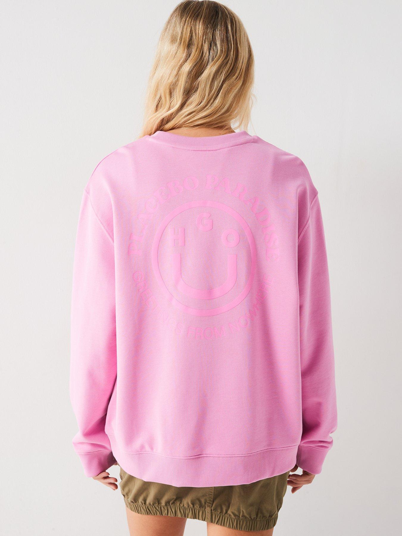 hugo-oversized-back-print-crew-sweat-pinkstillFront