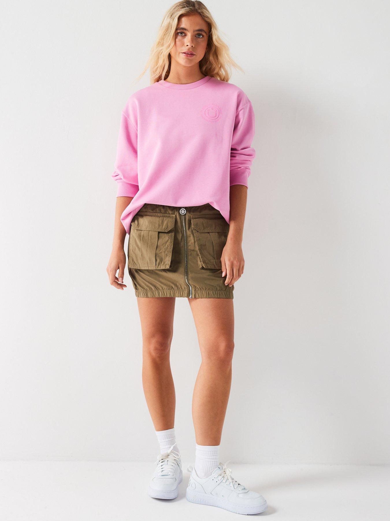 hugo-oversized-back-print-crew-sweat-pinkdetail