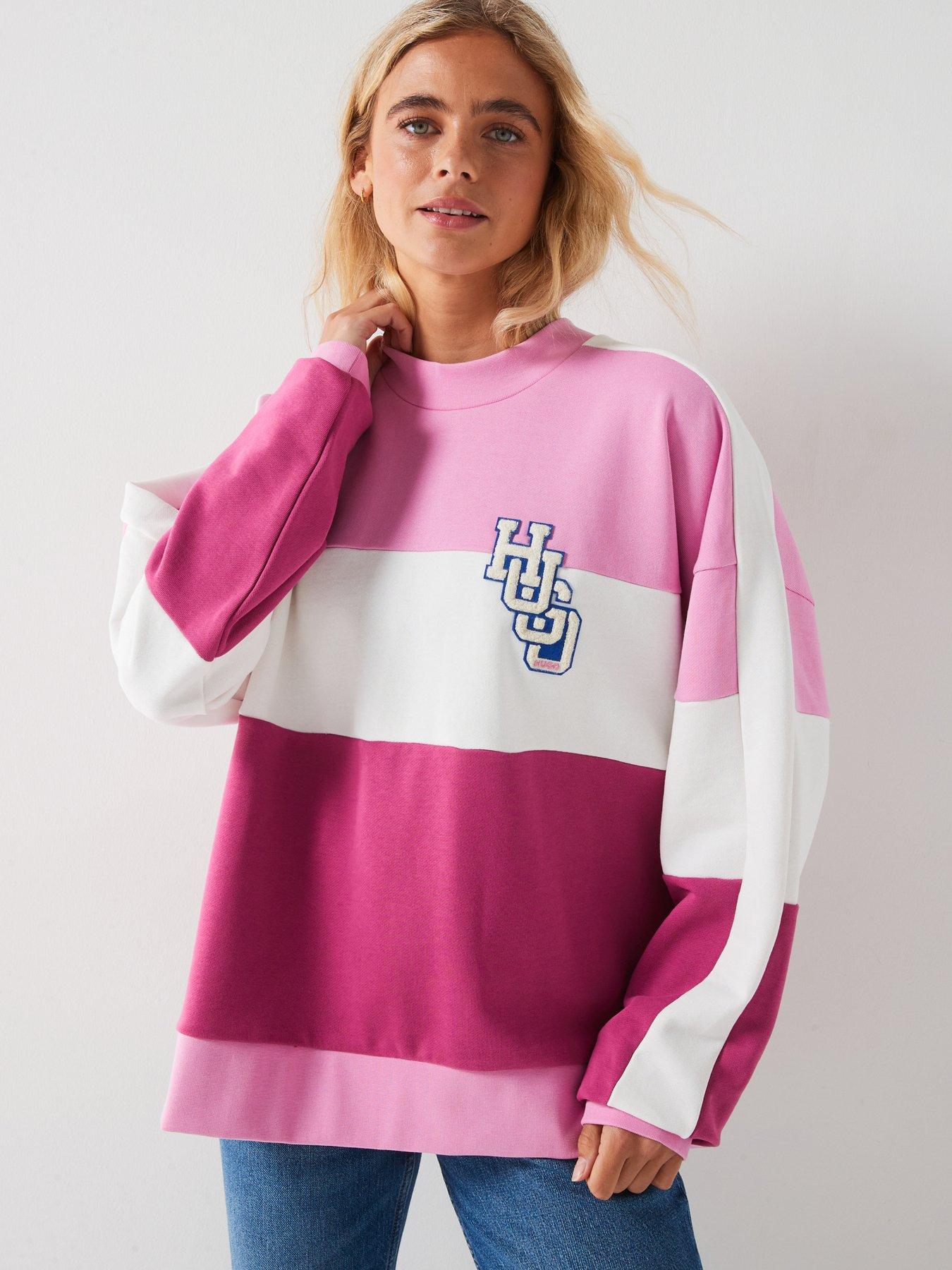 hugo-dalotte-stripe-sweat-pink