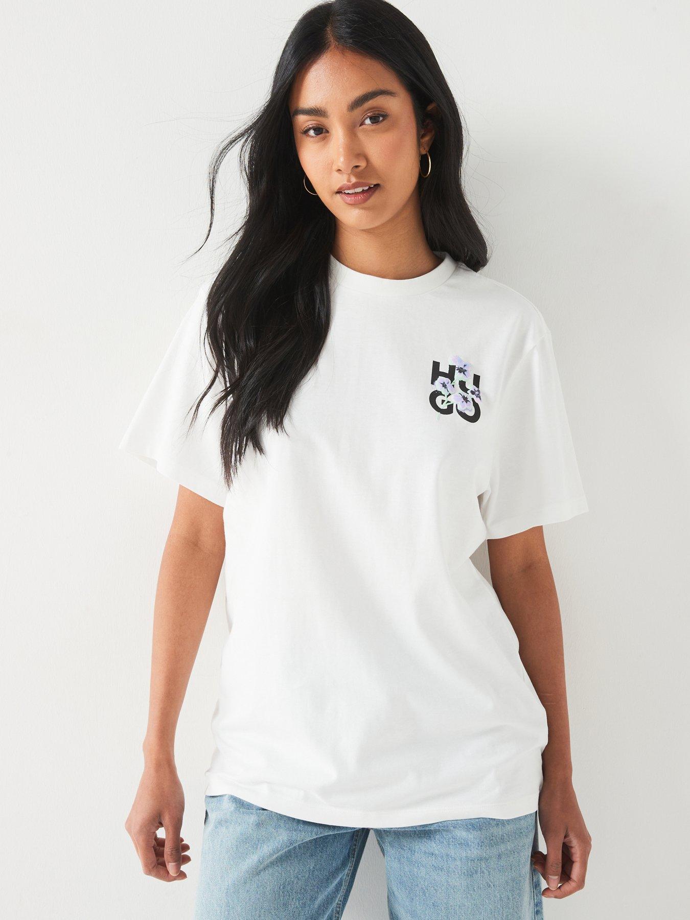 hugo-vintage-logo-t-shirt-white