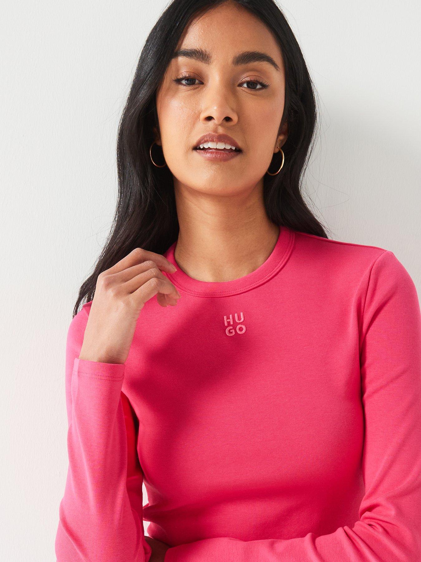 hugo-dafilomena-long-sleeve-cropped-t-shirt-pinkoutfit