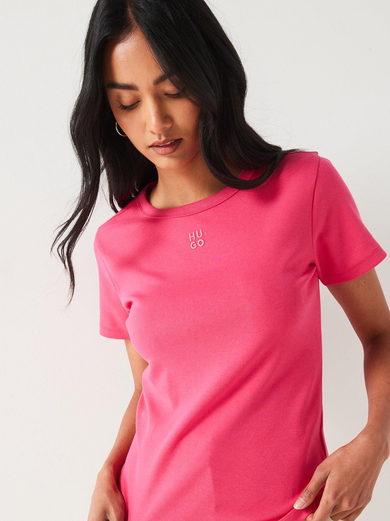 hugo-deloris-chest-logo-t-shirt-pinkoutfit