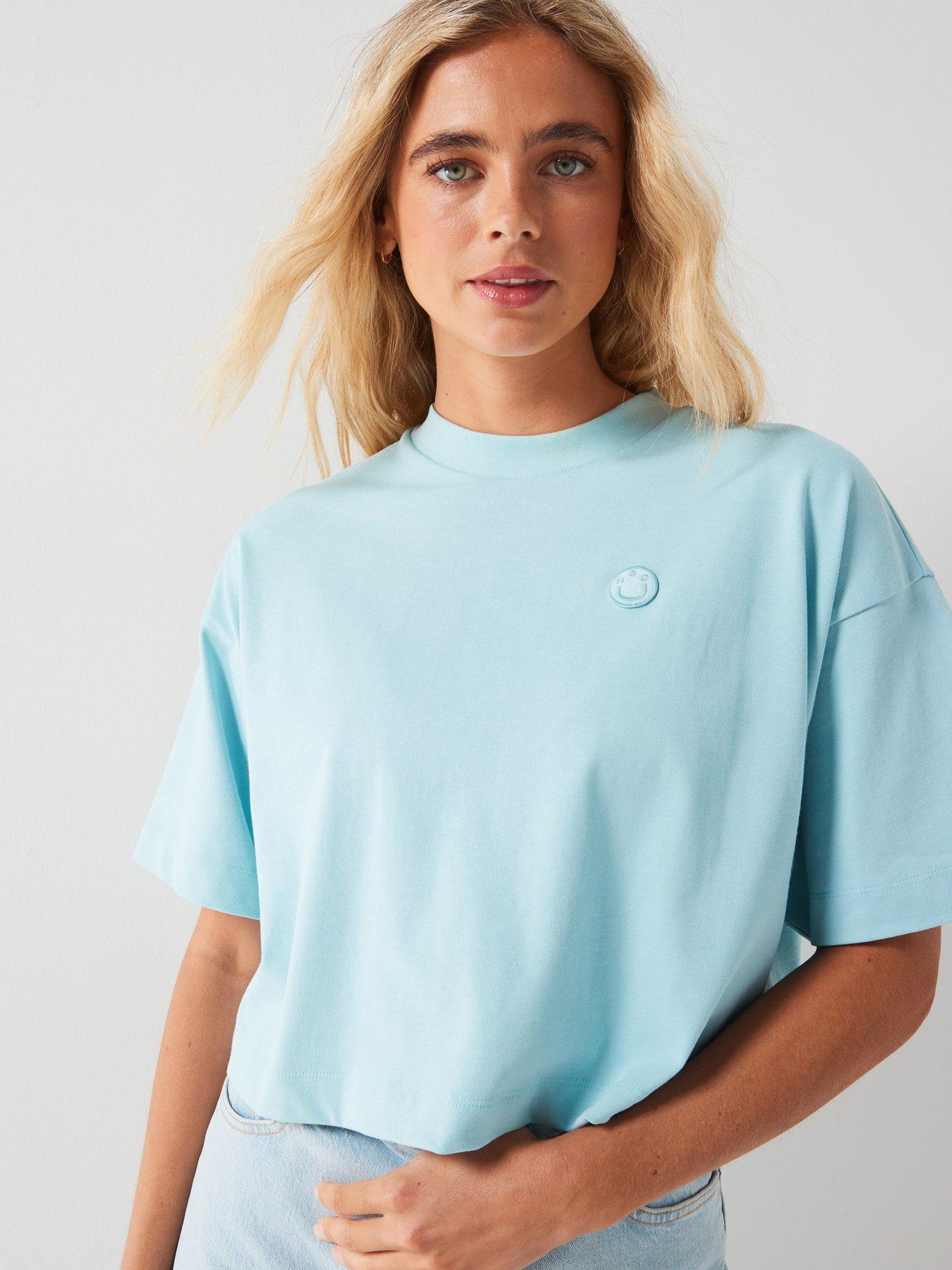 hugo-cropped-relaxed-fit-tee-green