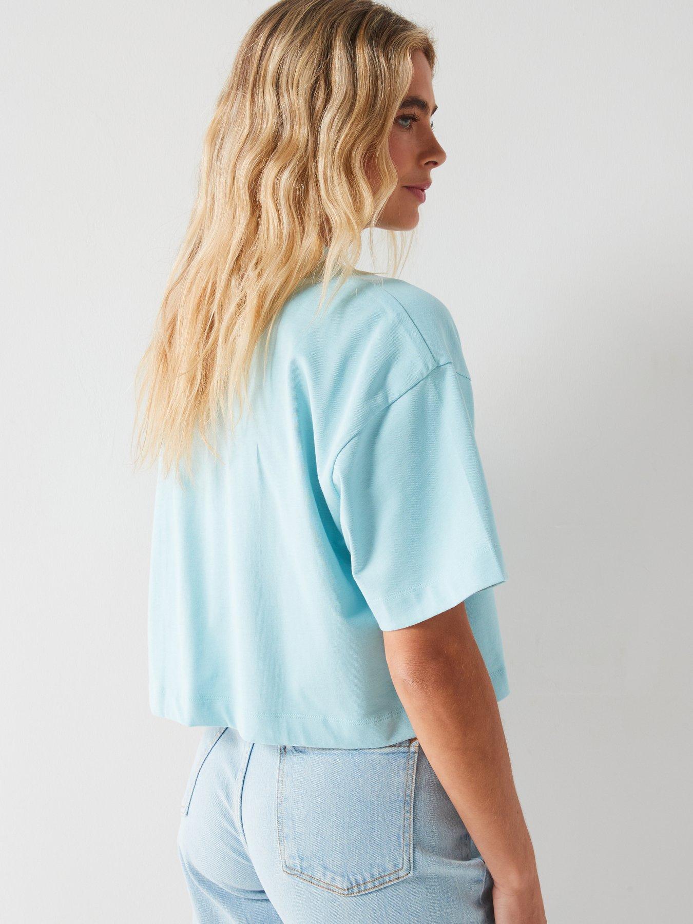 hugo-cropped-relaxed-fit-tee-greenstillFront