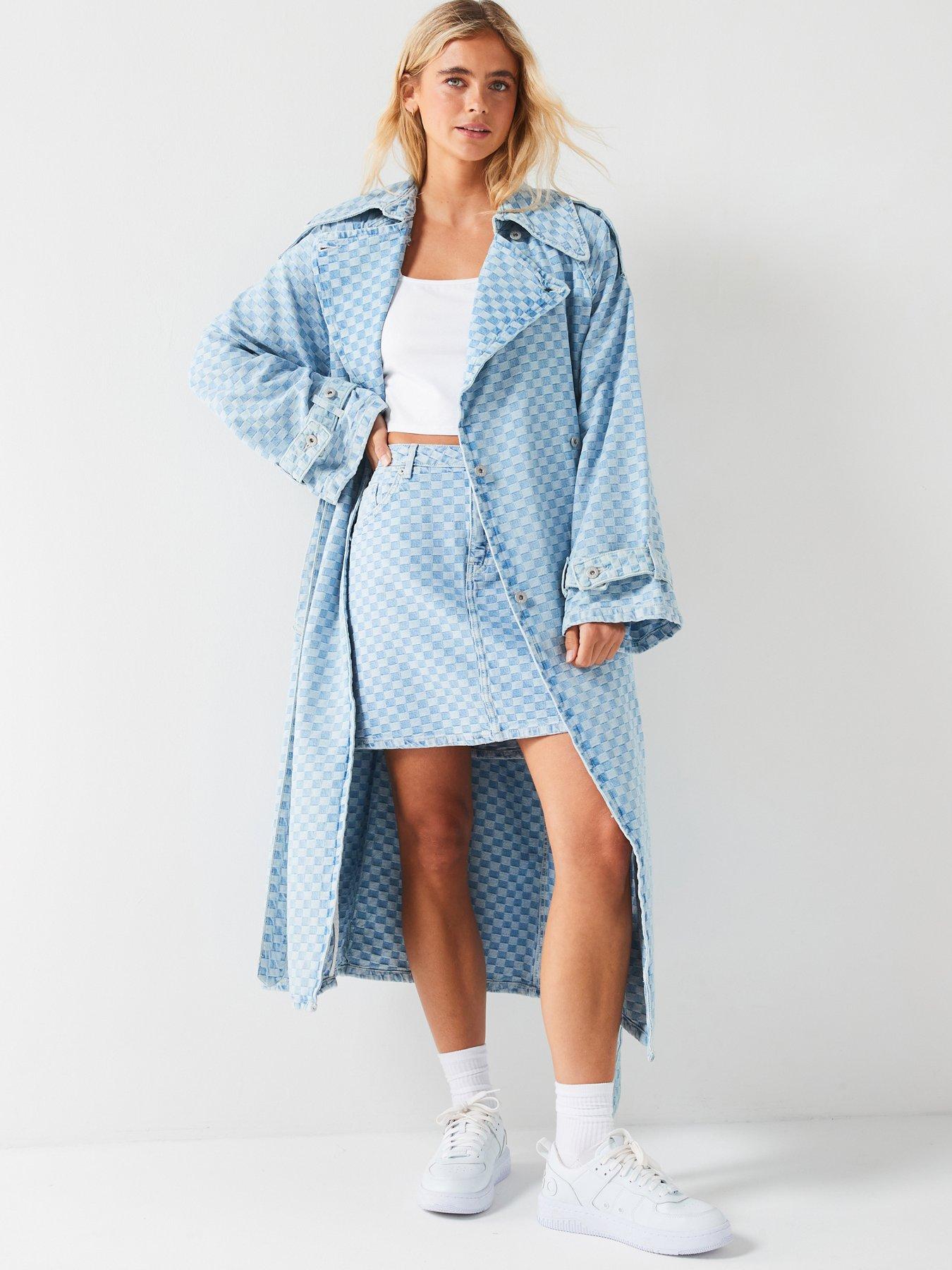 hugo-garena-checkerboard-denim-trench-blue