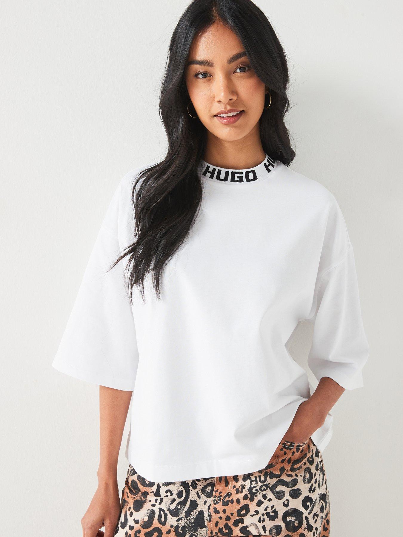 hugo-dinaya-logo-neck-t-shirt-white