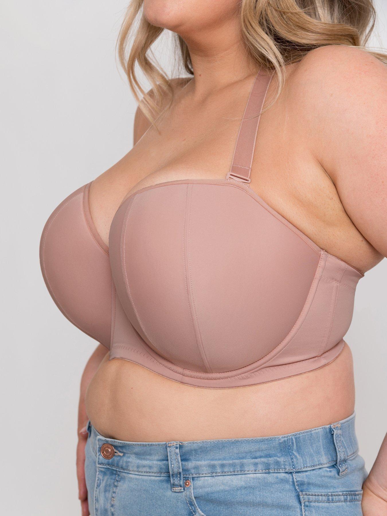 Image 4 of 6 of Curvy Kate Curvy Kate Luxe Multiway Strapless Moulded Bra - Latte