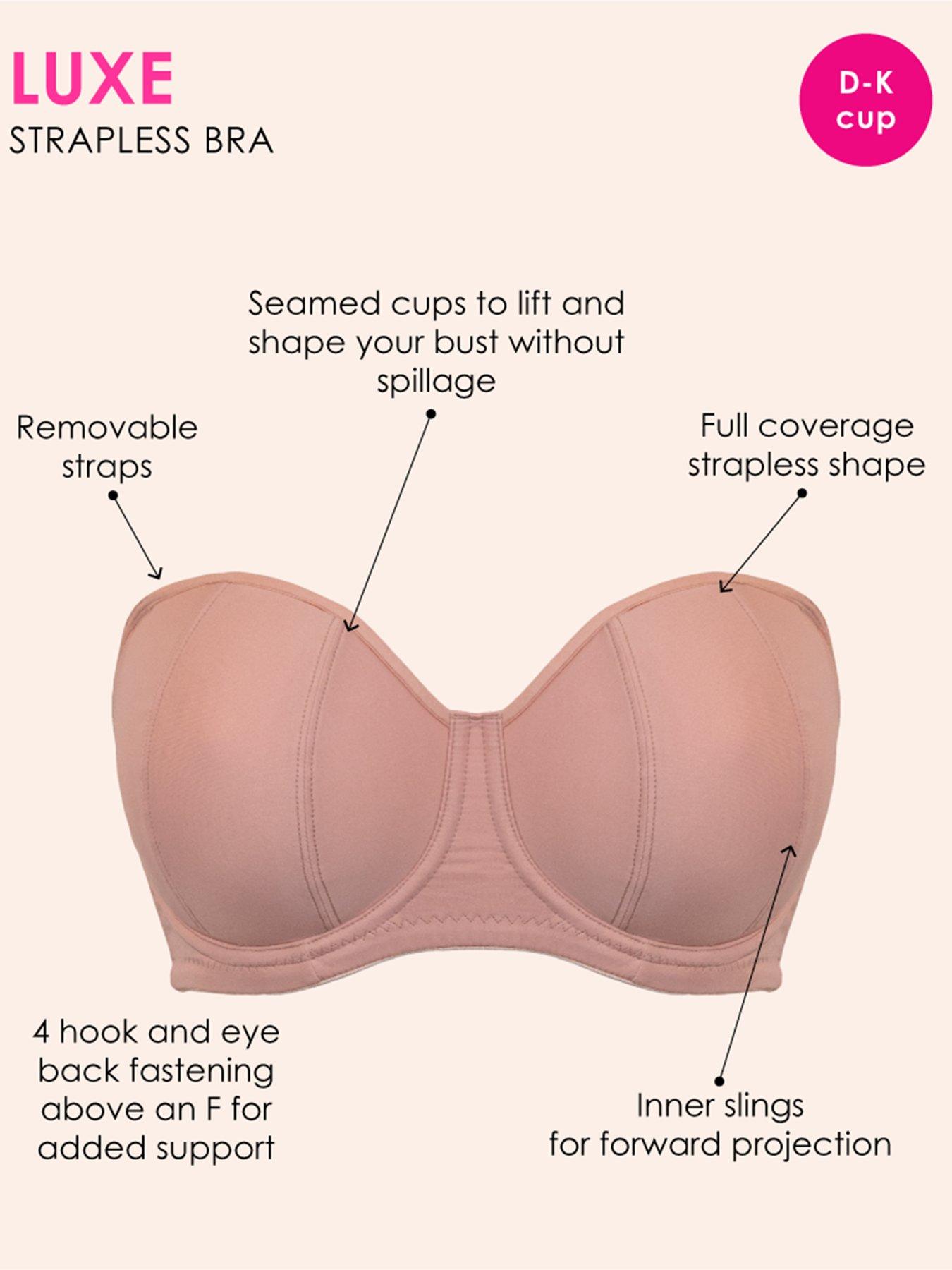 Image 6 of 6 of Curvy Kate Curvy Kate Luxe Multiway Strapless Moulded Bra - Latte