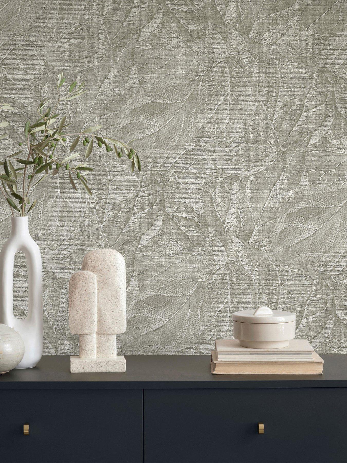 fine-decor-aspen-leaf-wallpaper-stone