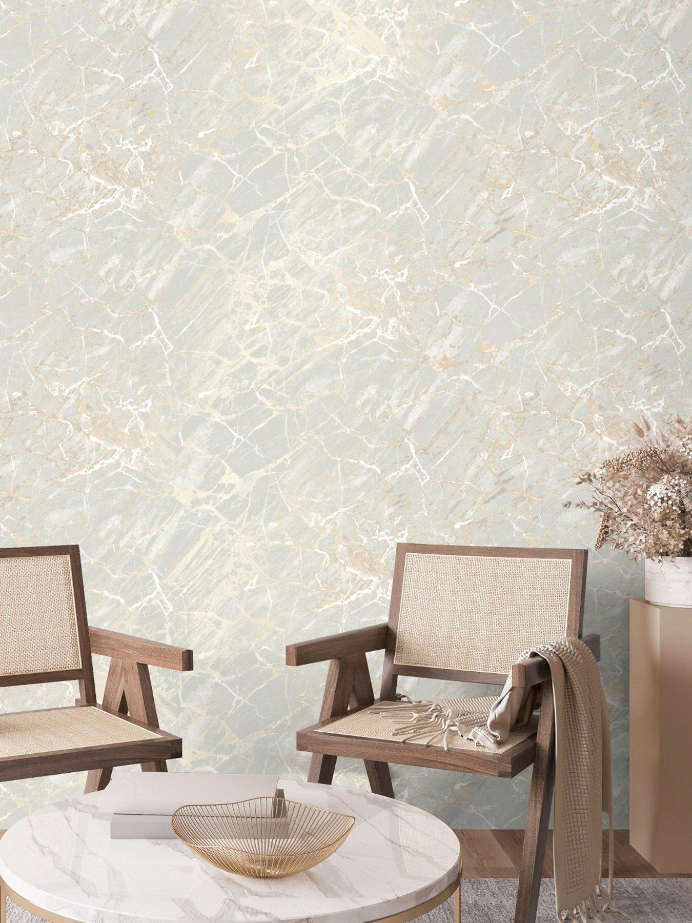 Fine Decor Onyx Carbon Wallpaper in Stone