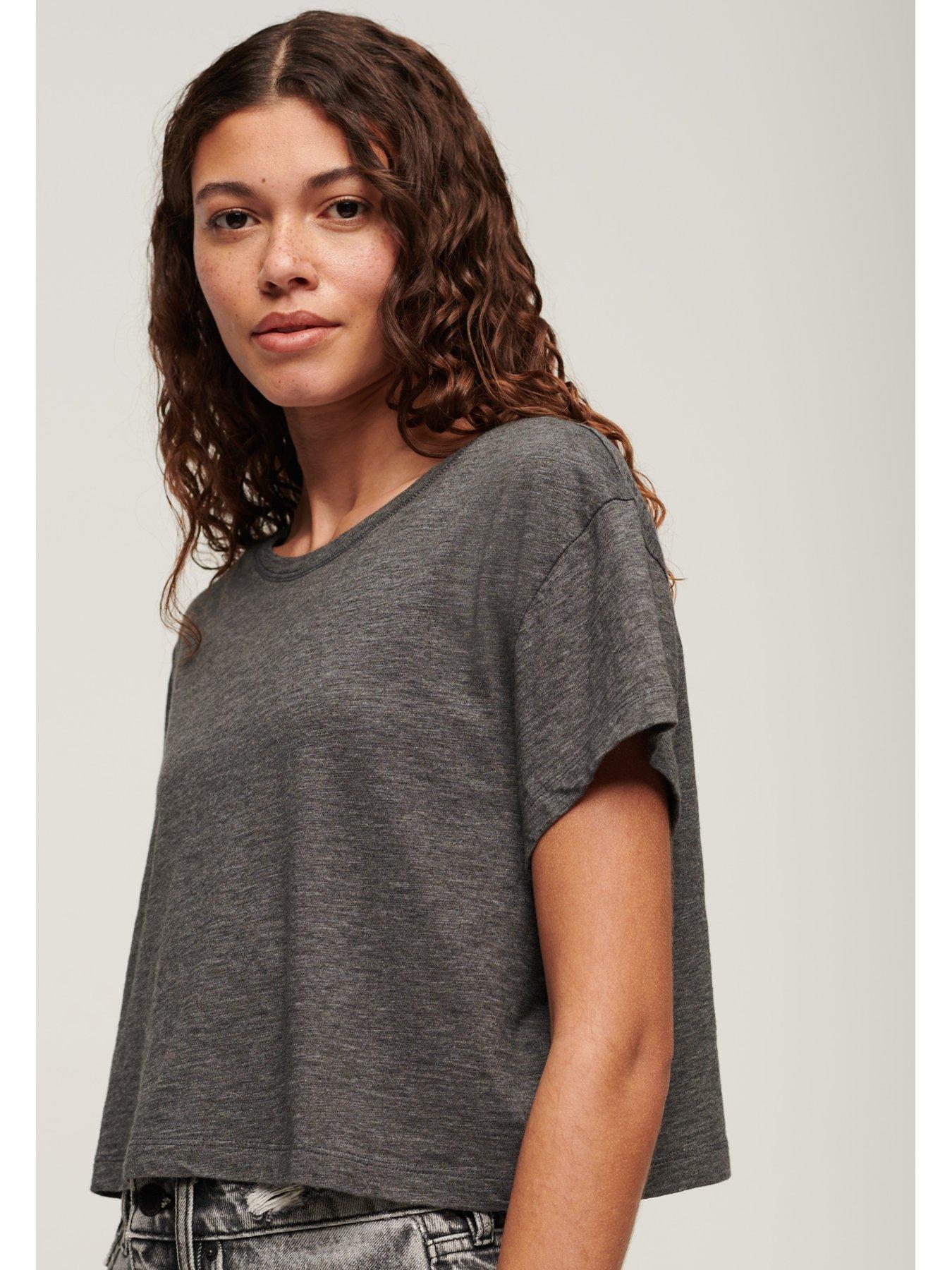 superdry-slouchy-cropped-t-shirt-greystillFront