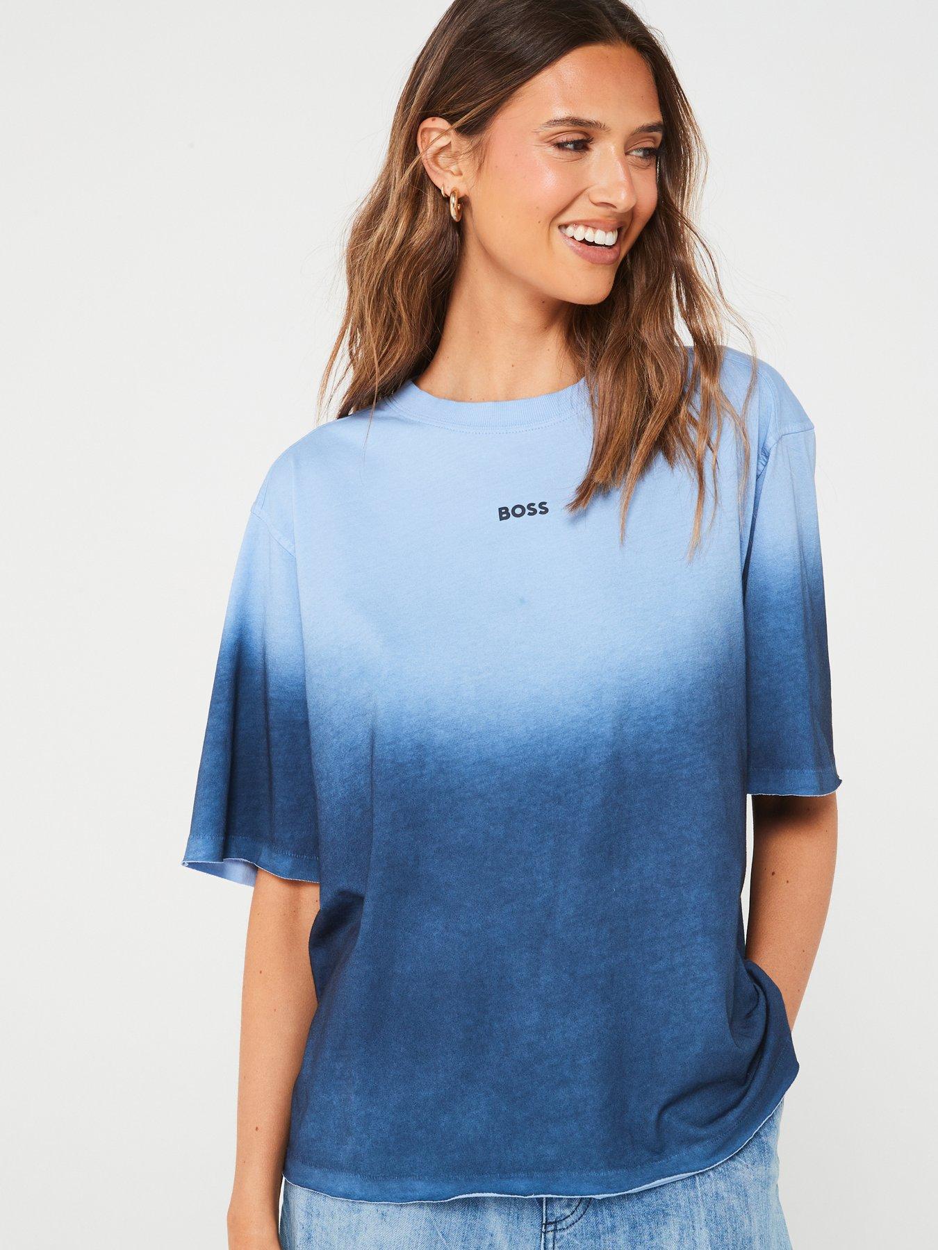 BOSS Enis Ombre T-shirt - Blue