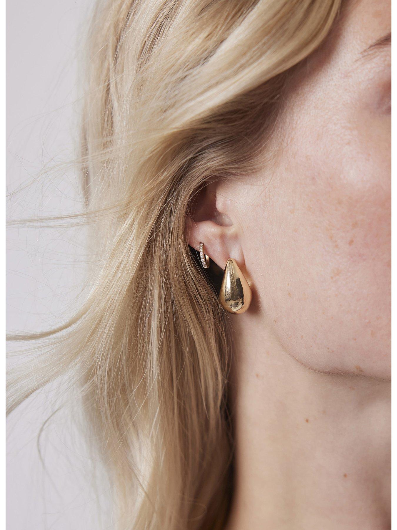 Image 2 of 3 of Mint Velvet Gold Tone Drop Earrings