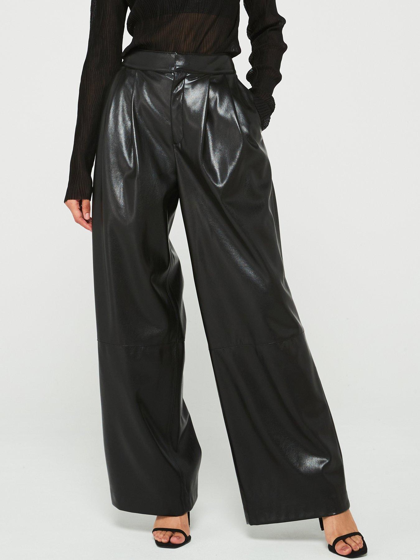 boss-tadesa-faux-leather-wide-leg-trousers--black