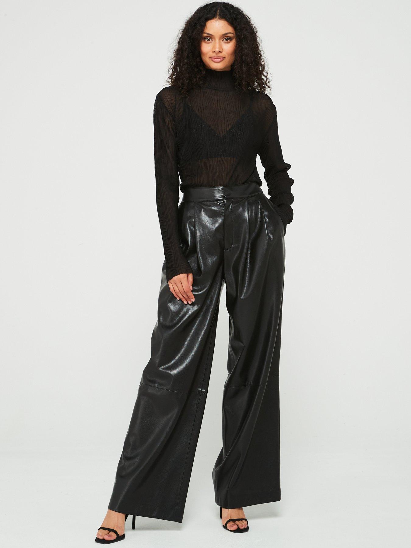 boss-tadesa-faux-leather-wide-leg-trousers--blackback