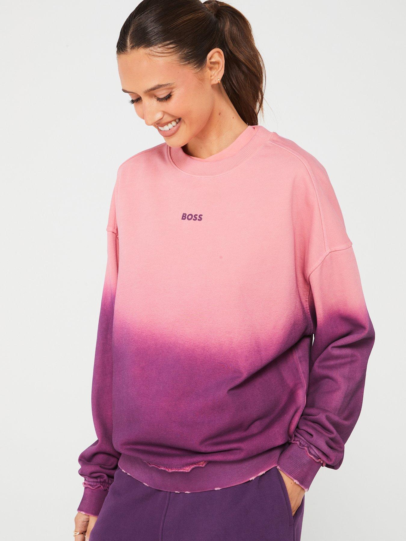 boss-elaslogan-ombre-sweatshirt-pinkfront