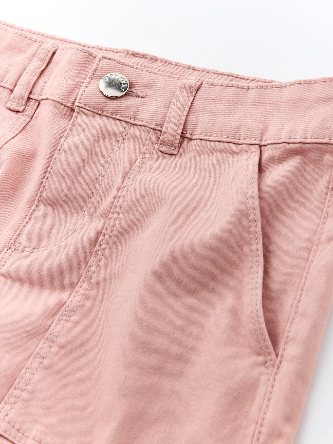 v-by-very-girls-woven-cargo-trouser-pinkdetail