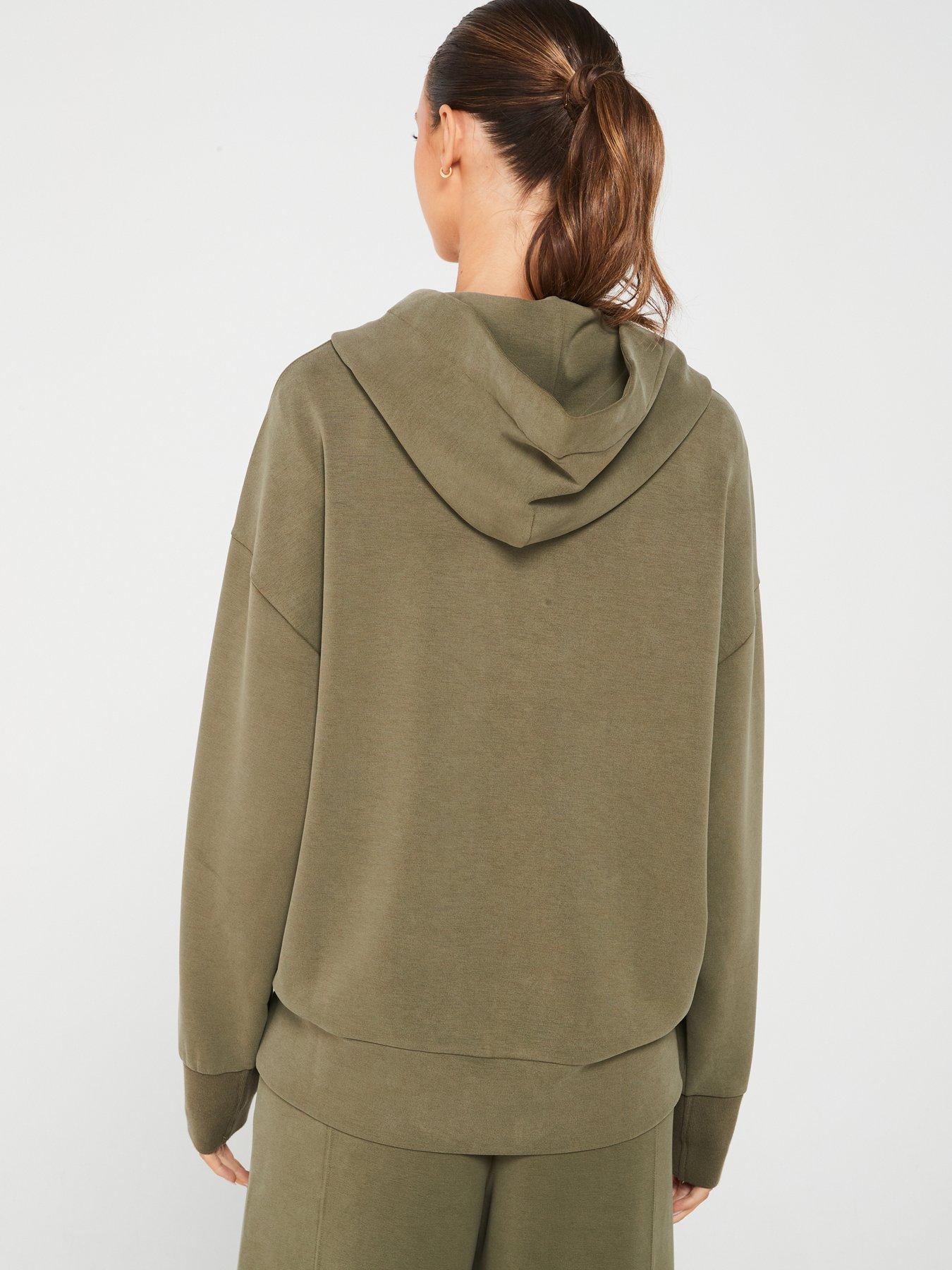 boss-efelpa-super-soft-oversized-hoodie-greenstillFront