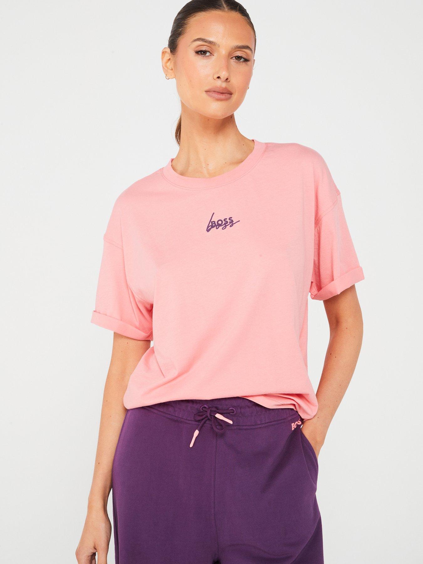 boss-evi-script-logo-t-shirt-pink