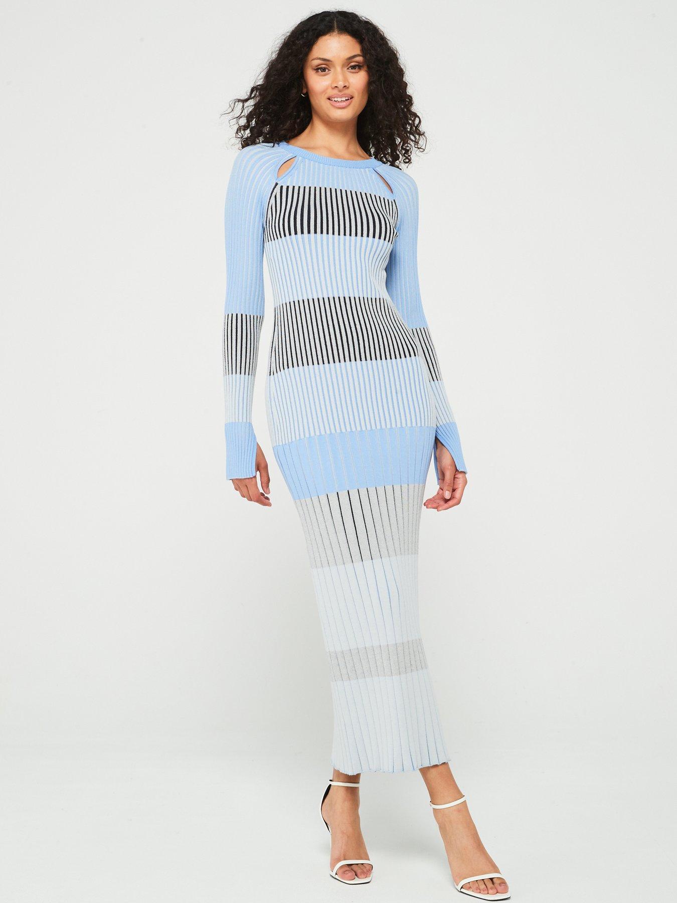 boss-fhakira-knitted-midi-dress-blue