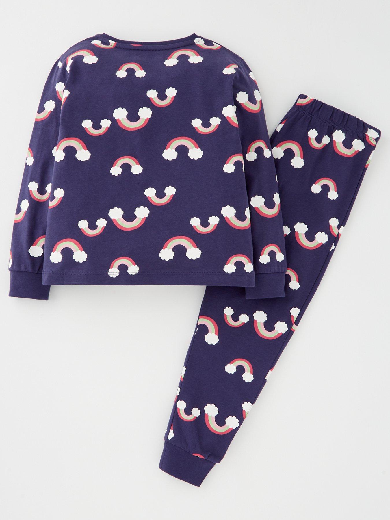 Image 2 of 4 of Everyday Girls Long Sleeve Rainbow Single Pyjama - Multi
