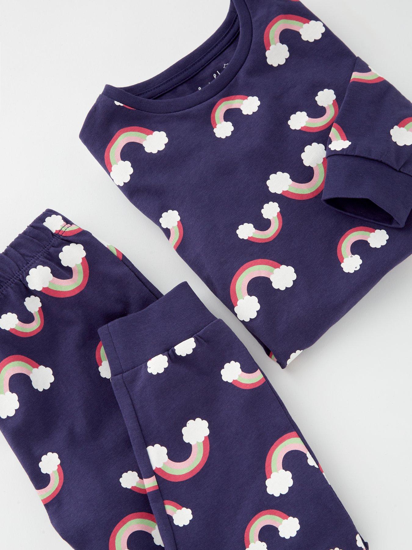 Image 4 of 4 of Everyday Girls Long Sleeve Rainbow Single Pyjama - Multi