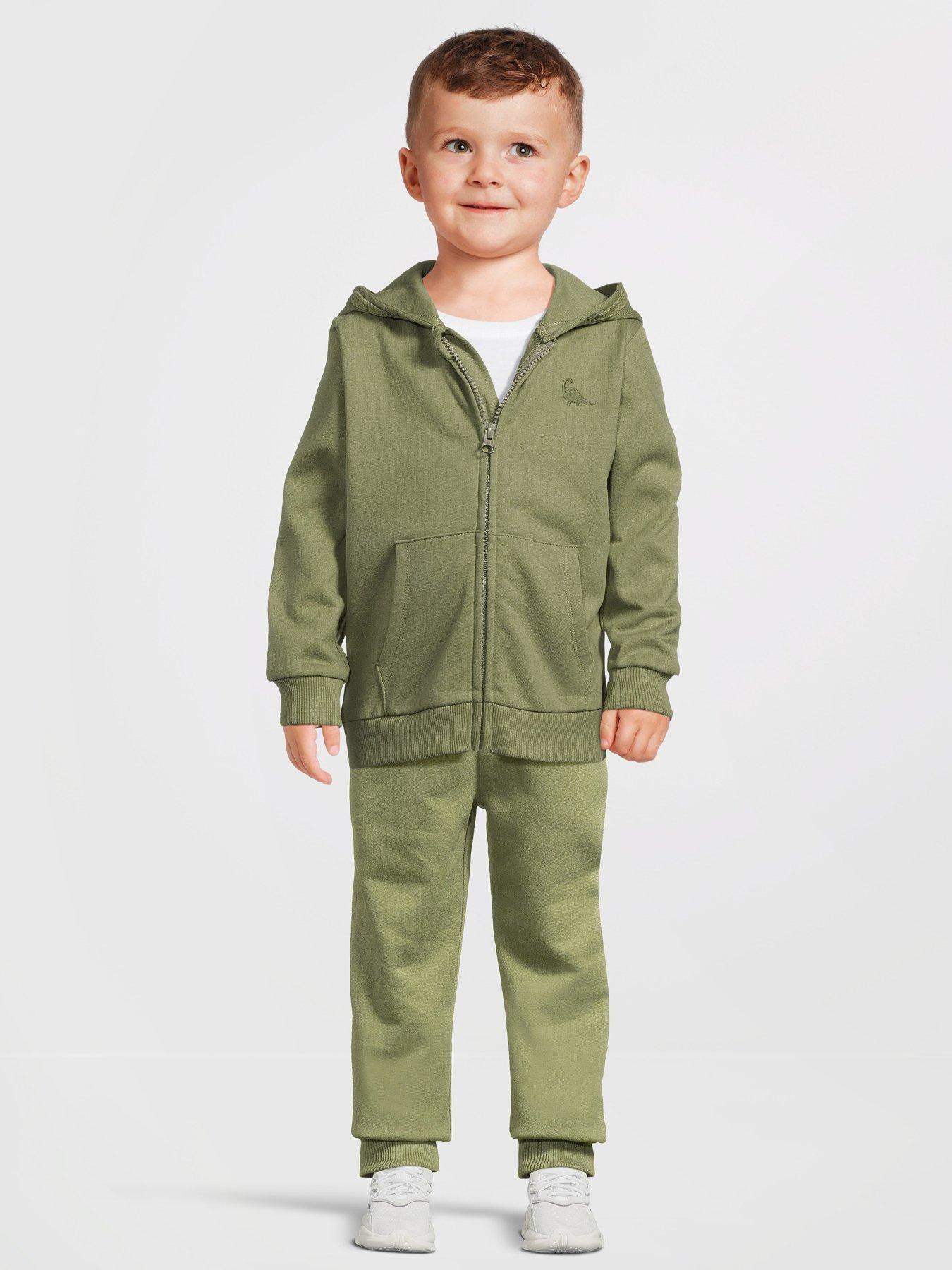 everyday-boys-khaki-zip-through-hoodyfront