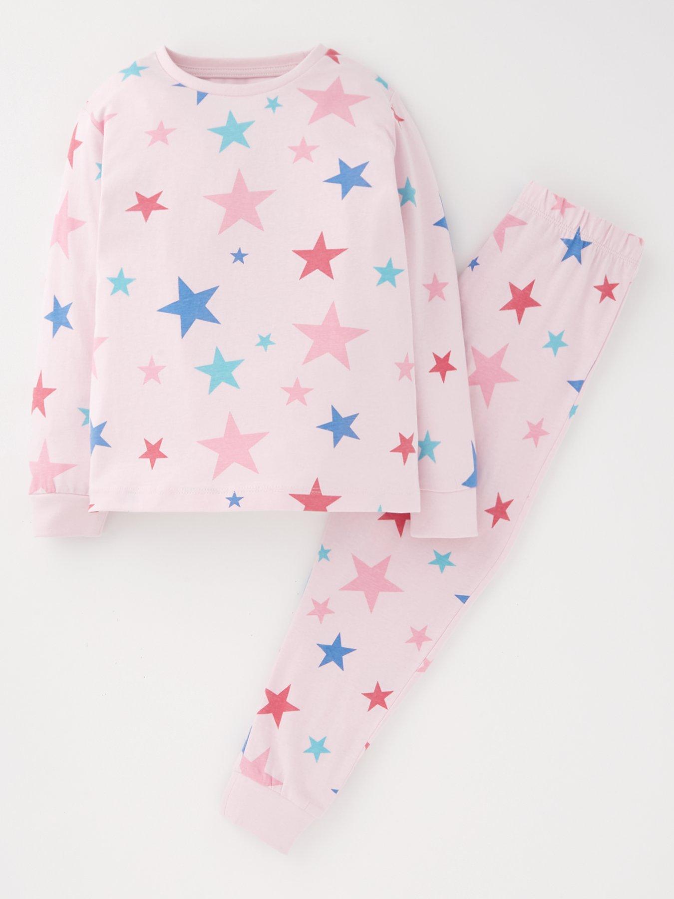 everyday-long-sleeve-star-print-single-pyjama-set-multifront