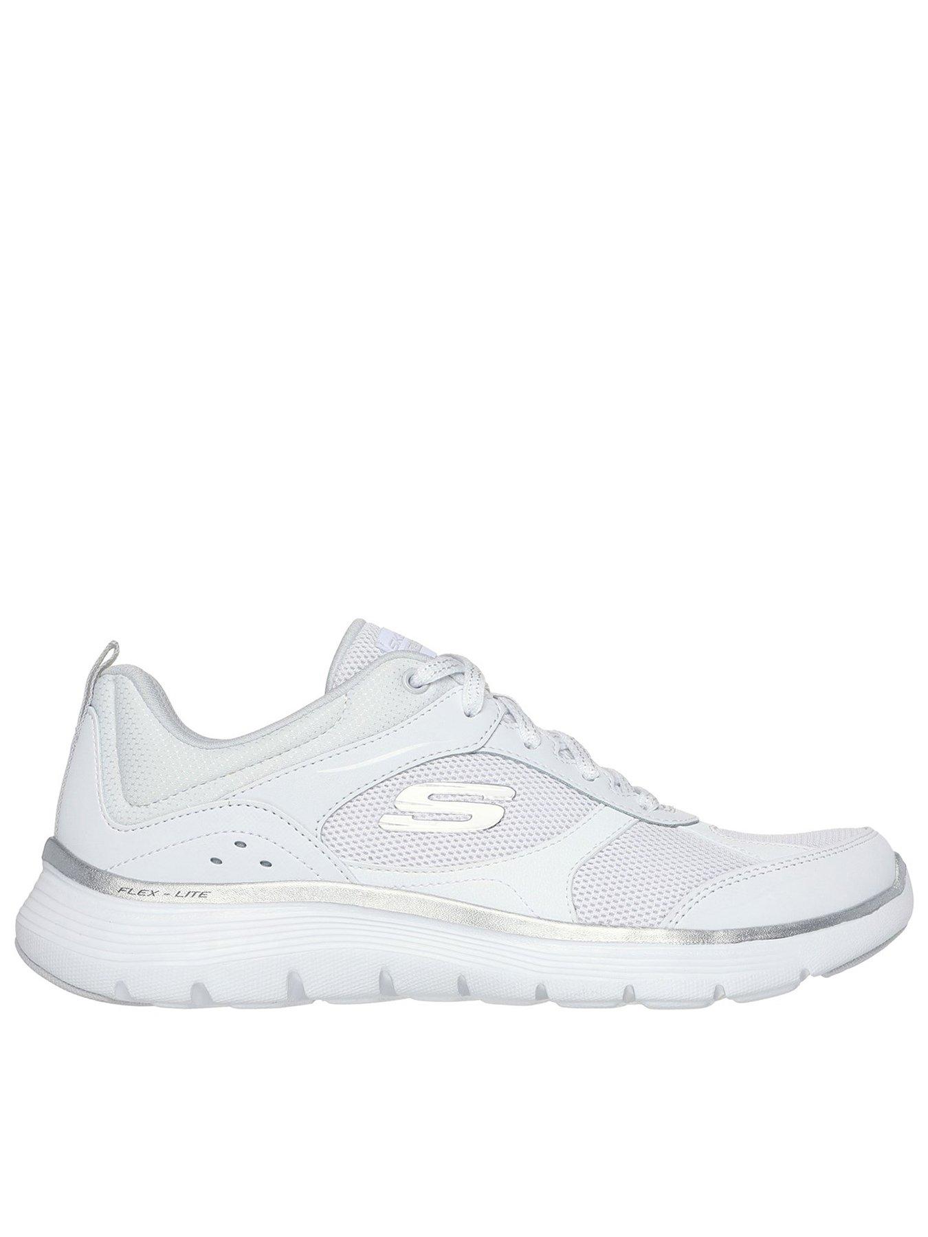 skechers-skechers-flex-appeal-50-mesh-lace-up-trainers-white