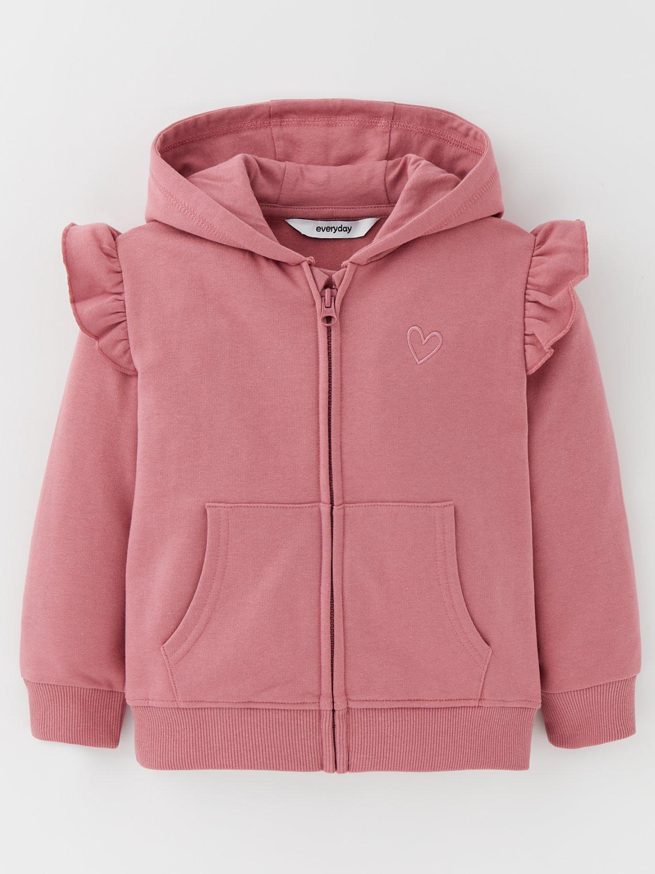 everyday-girls-frill-zip-through-hoodie-dark-pink