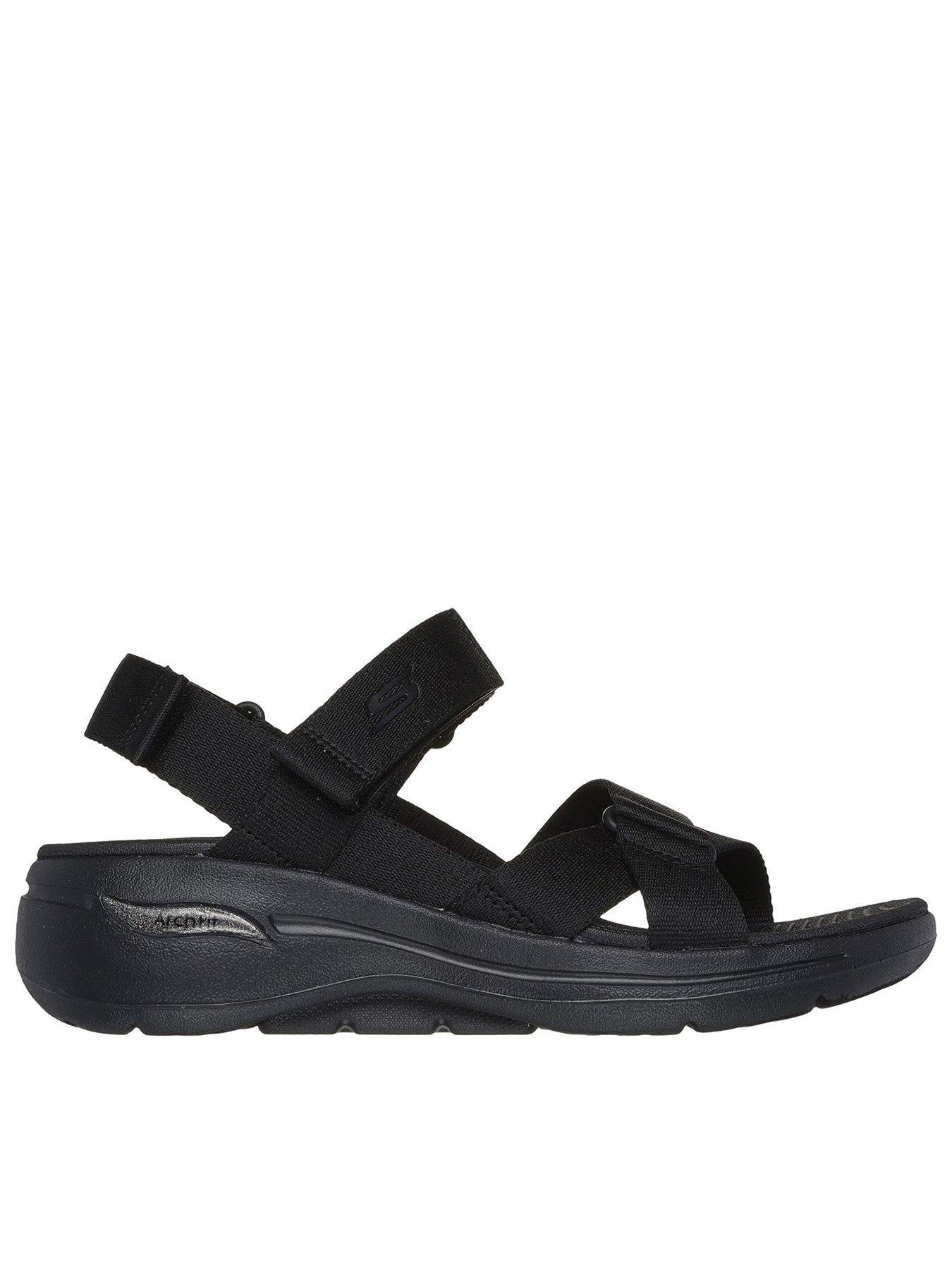 skechers-skechers-go-walk-arch-fit-strappy-sandals-black