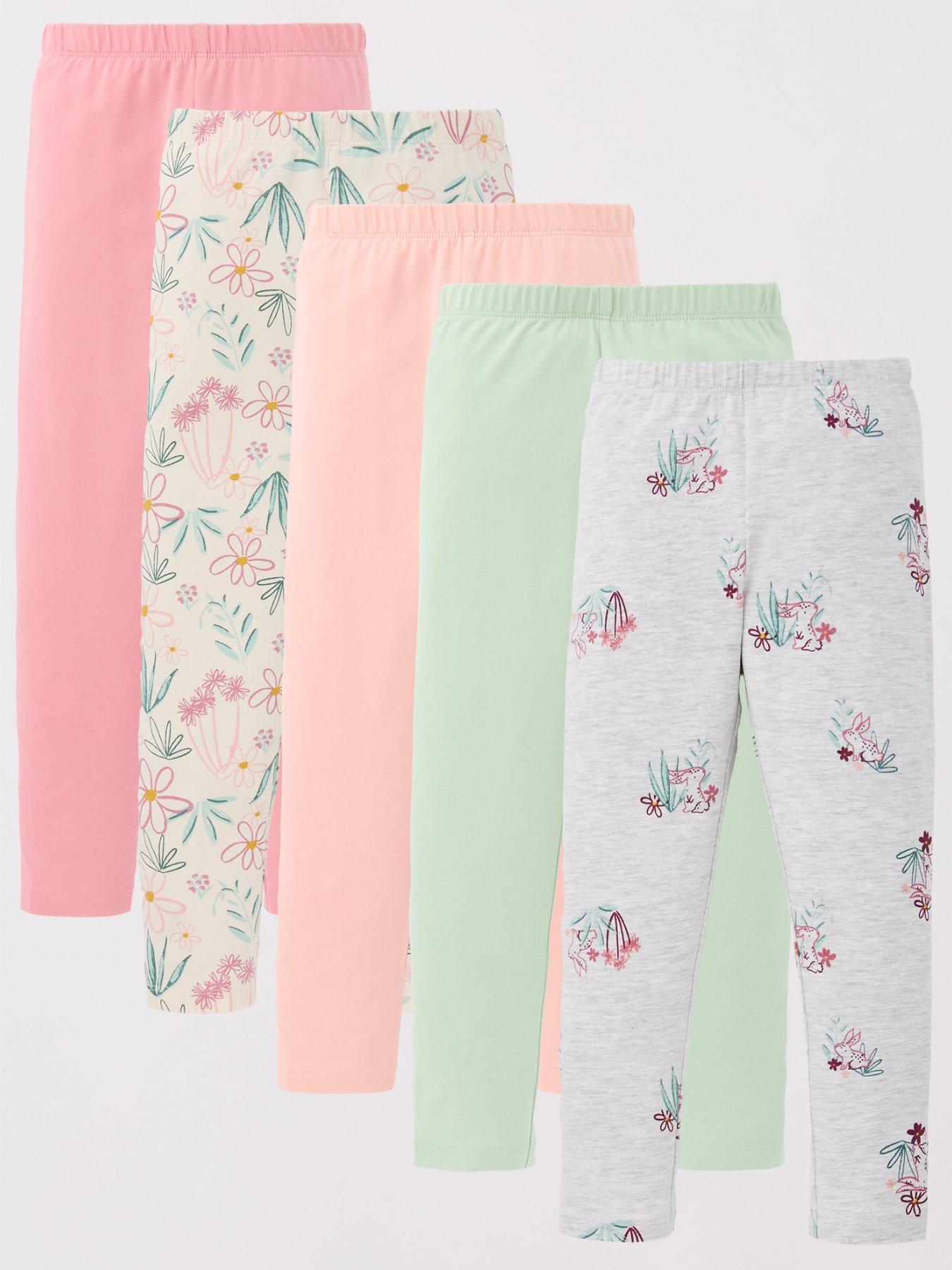 mini-v-by-very-girls-floral-5-pack-legging-set