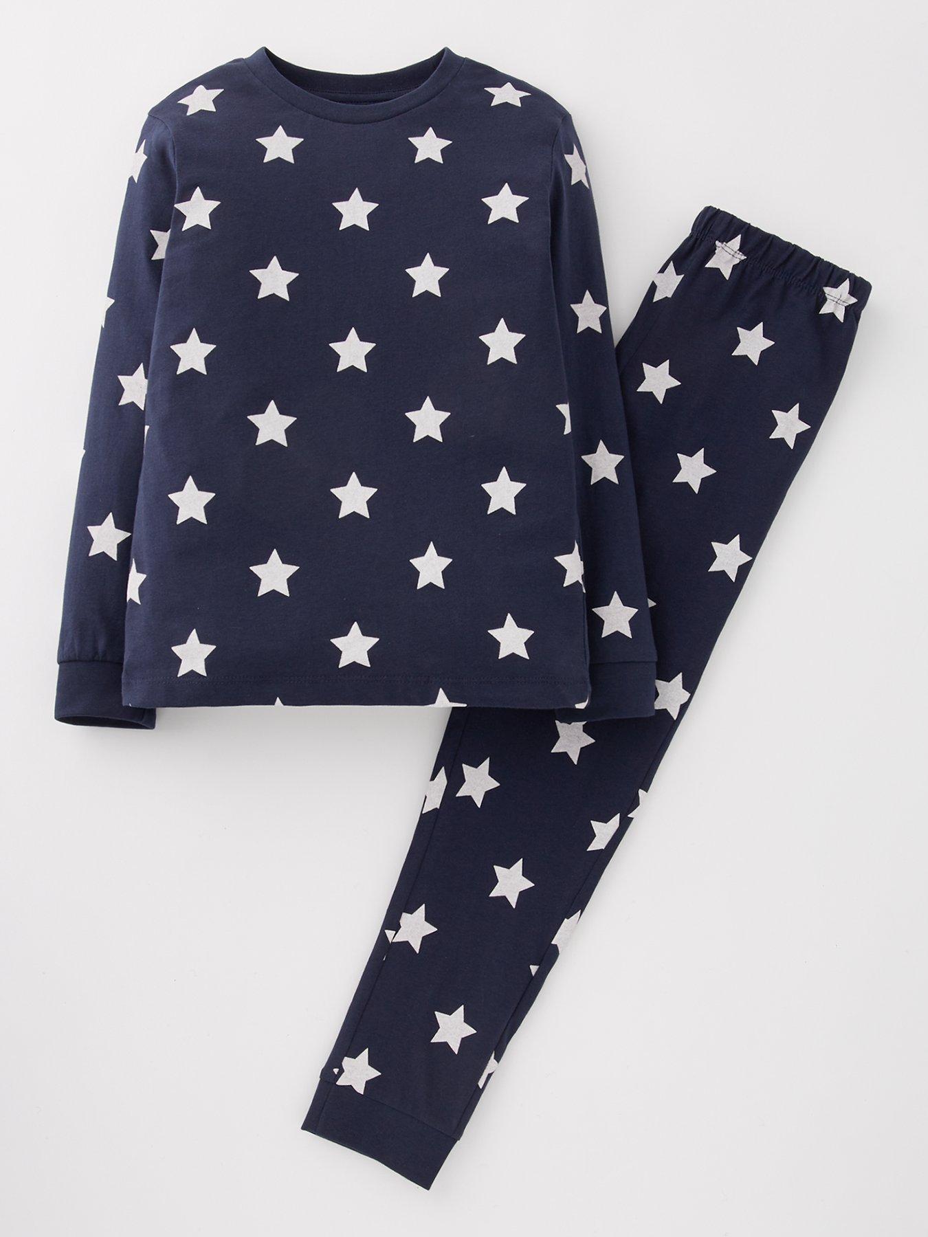 everyday-boys-star-print-long-sleeve-long-length-pyjama-set-multifront