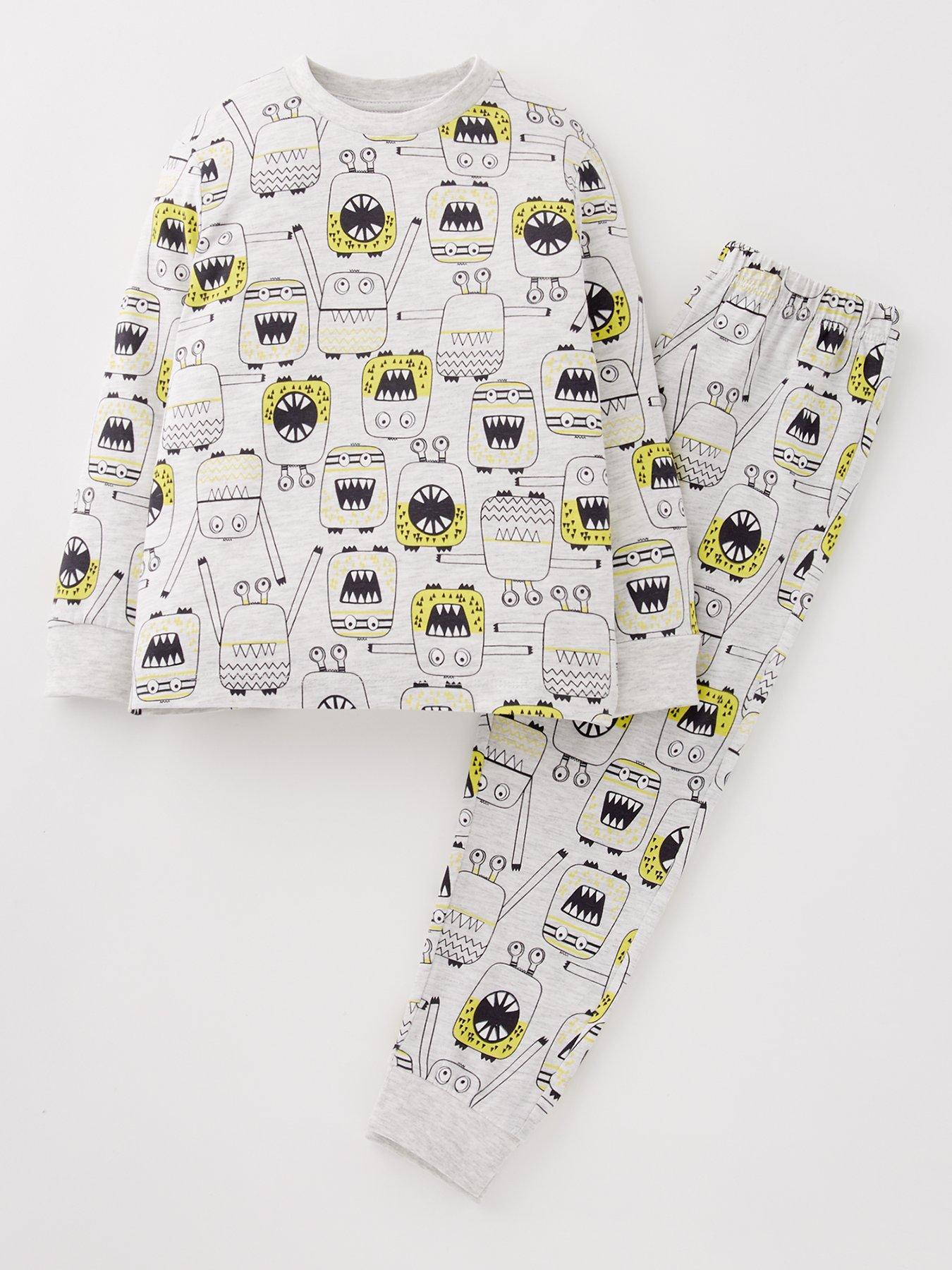 everyday-boys-monster-print-long-sleeve-pyjamas-multi