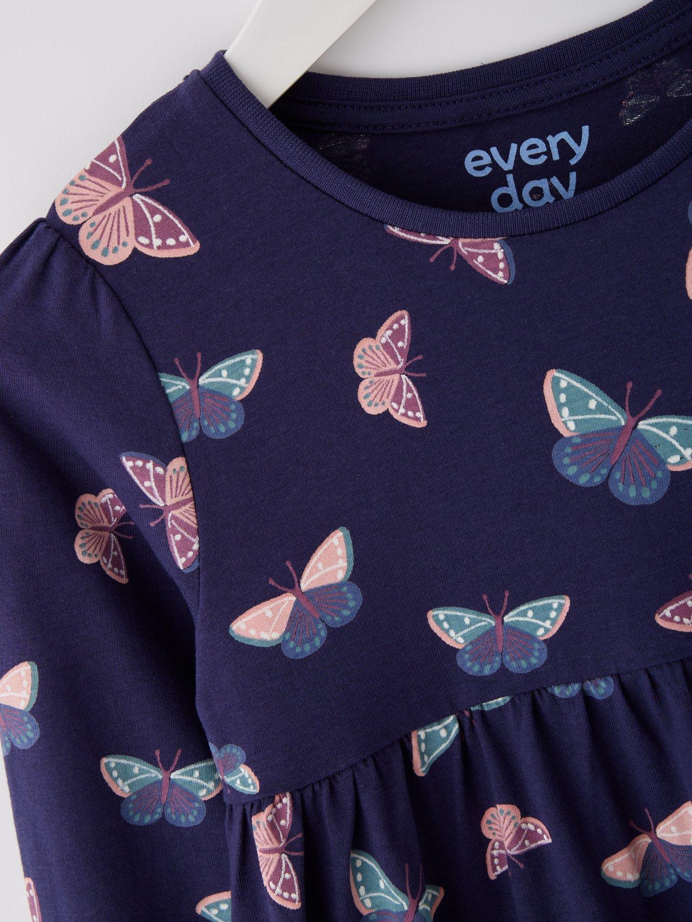 everyday-girls-long-sleeve-butterfly-single-jersey-dressnbsp--multioutfit