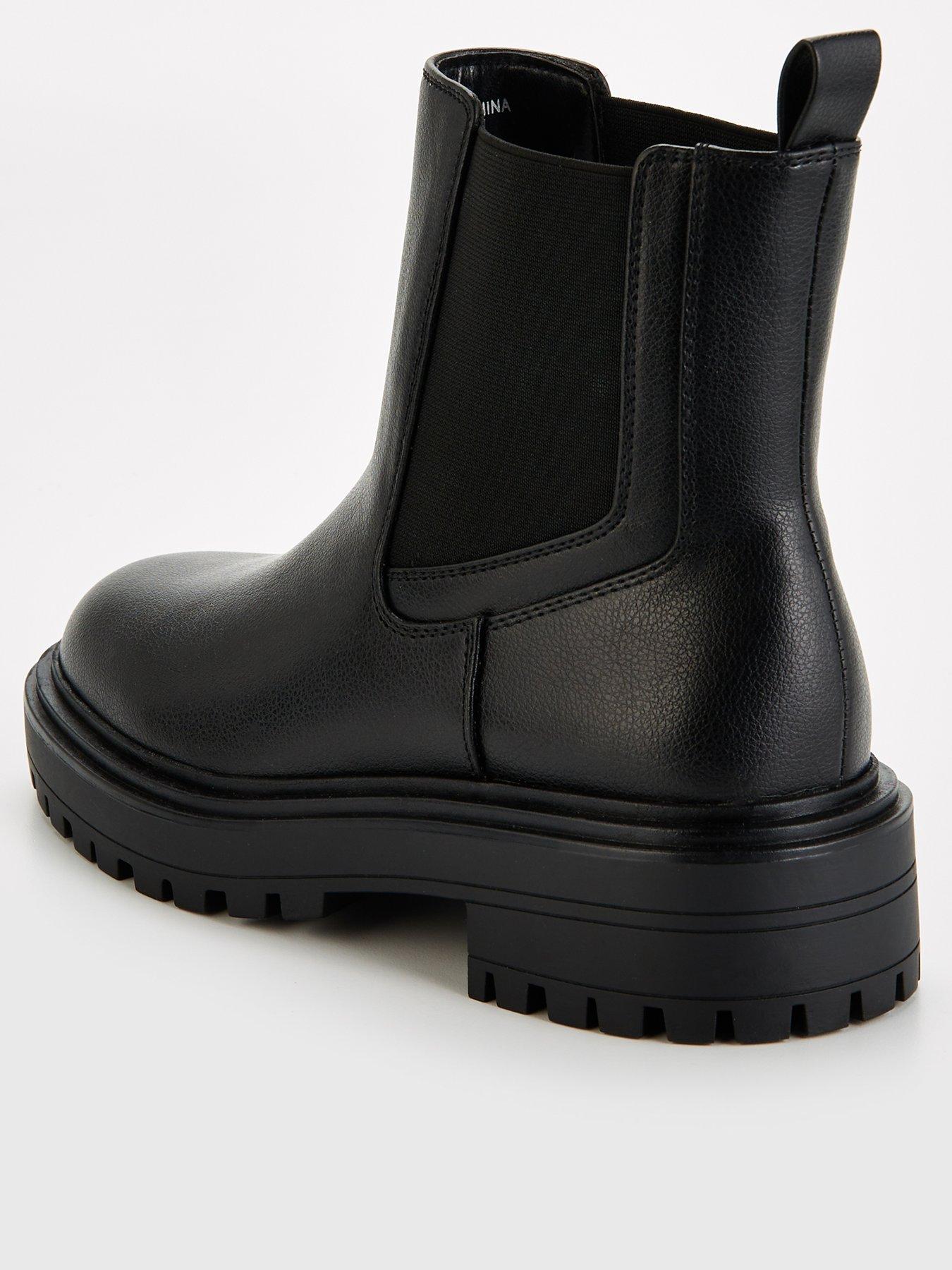 Image 3 of 7 of V by Very Wide Fit Chunky Chelsea Boot - Black