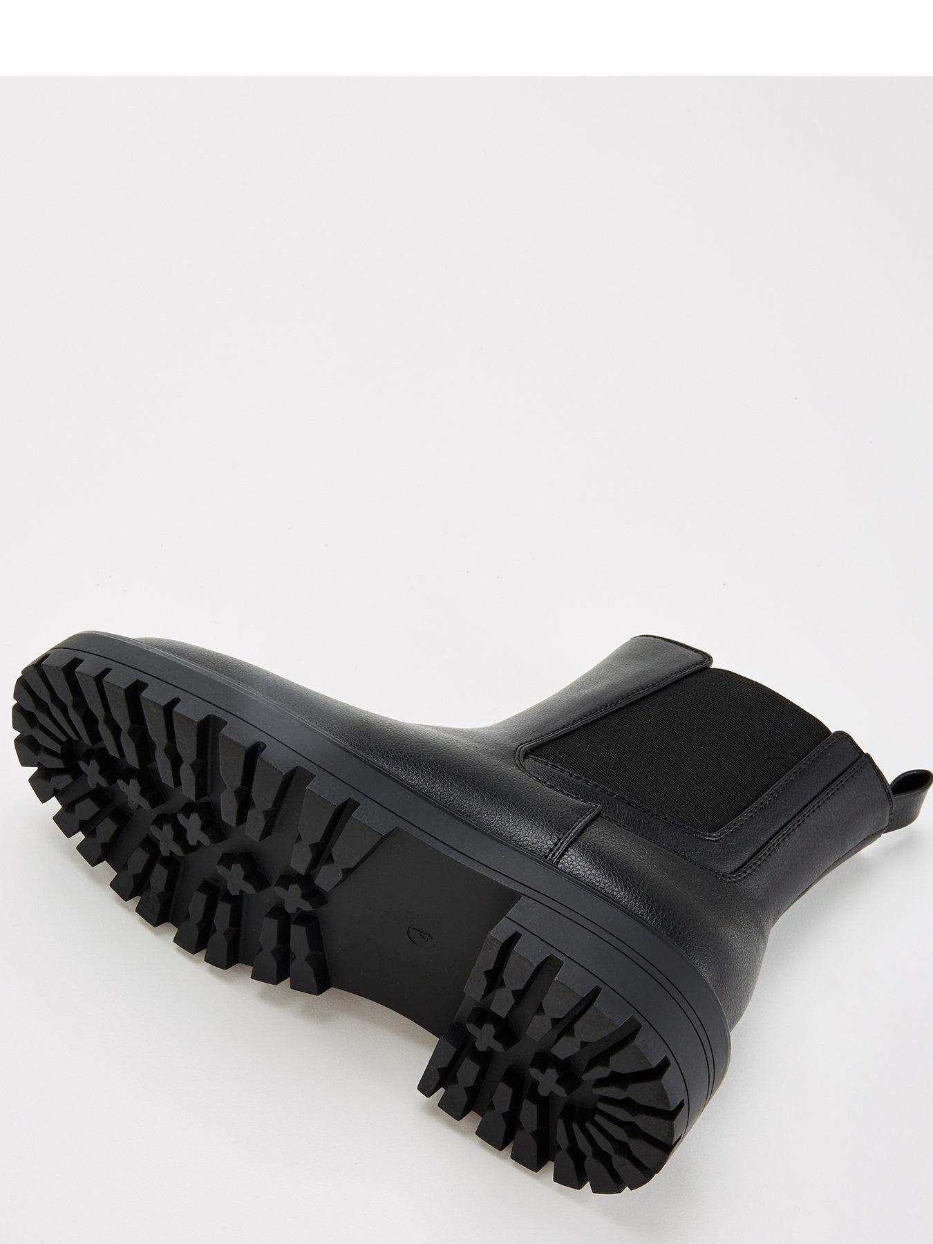 Image 5 of 7 of V by Very Wide Fit Chunky Chelsea Boot - Black