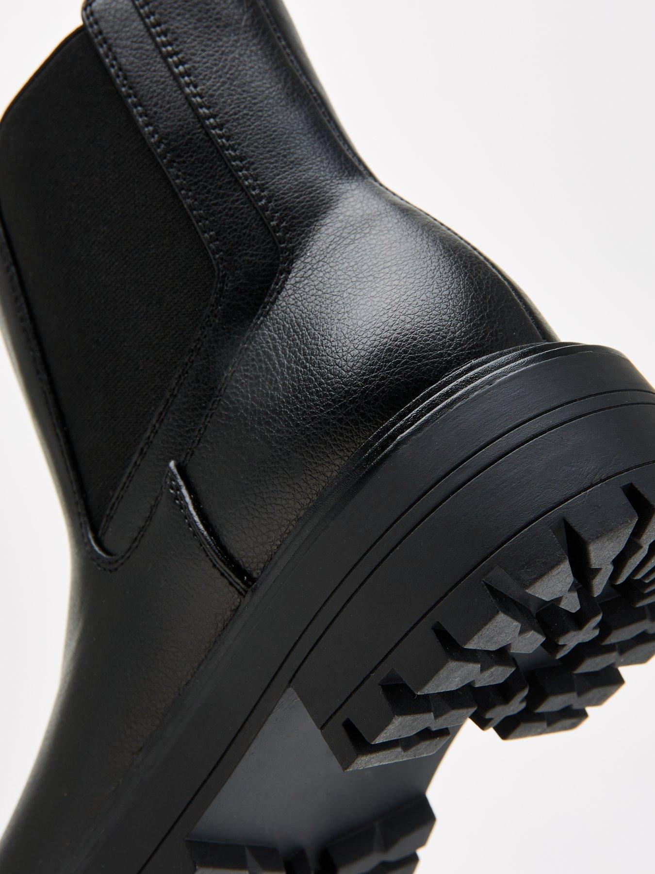 Image 7 of 7 of V by Very Wide Fit Chunky Chelsea Boot - Black