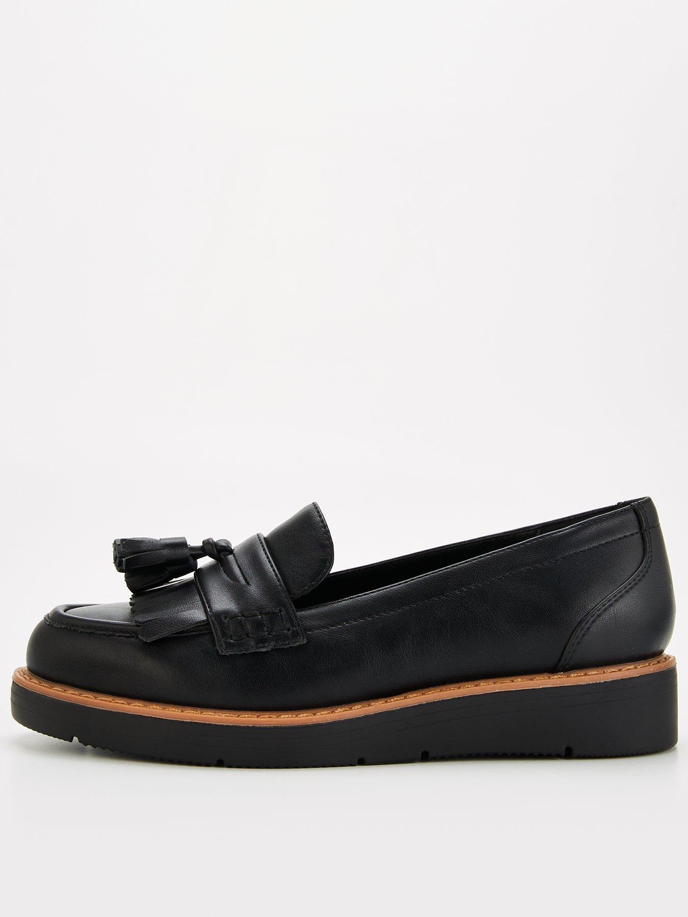 v-by-very-flatform-loafer-black