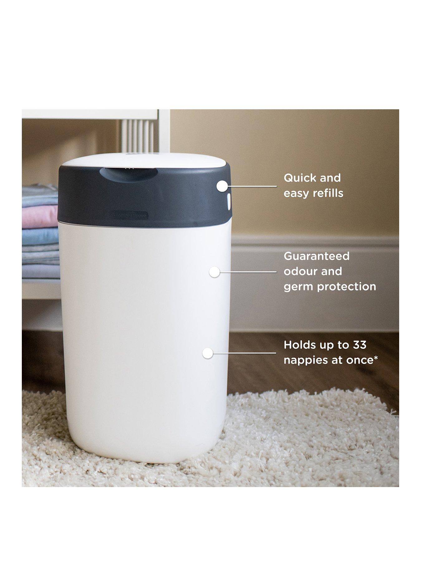 Image 2 of 7 of Tommee Tippee Twist &amp; Click Nappy Disposal Bin with&nbsp;12 Refill Cassettes