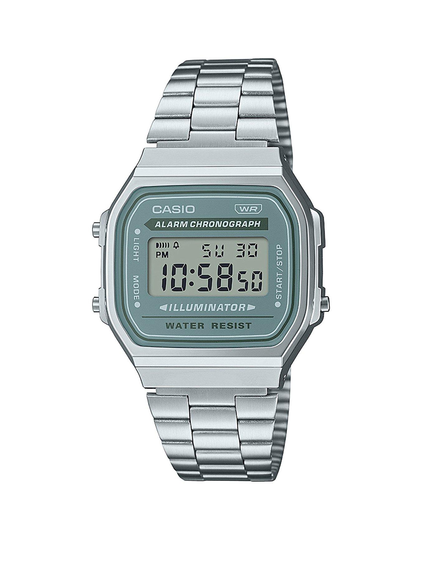 Casio Casio A168WA-3AYES Stainless Steel Bracelet Watch