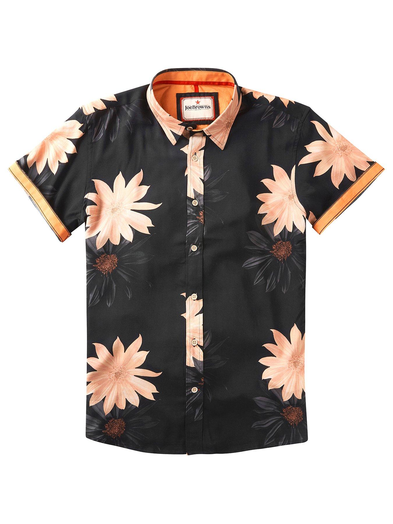 joe-browns-larger-than-life-floral-printnbspshort-sleeve-shirt-blackdetail