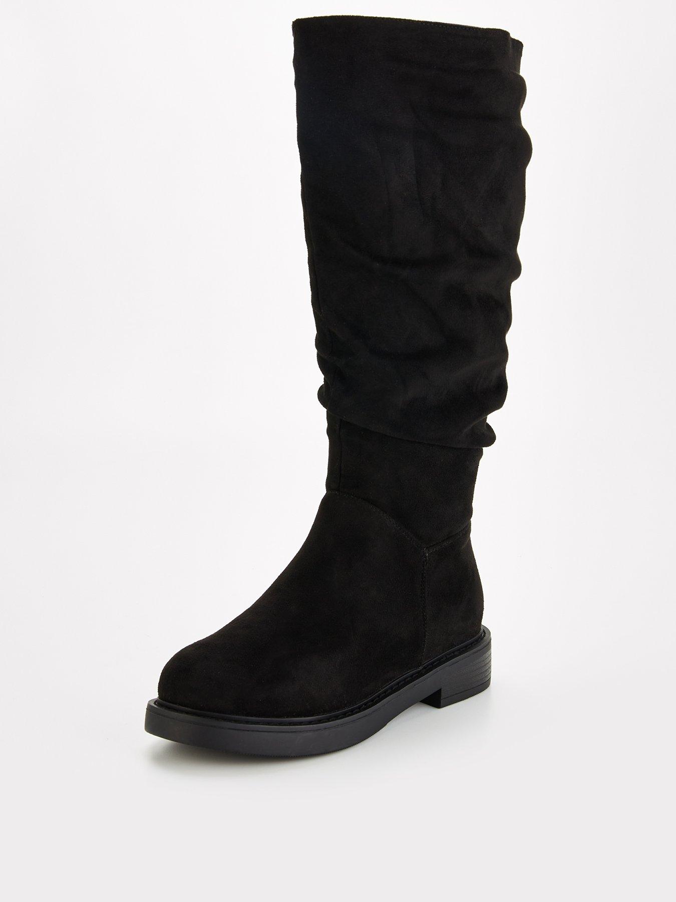 Image 3 of 7 of The Very Collection Extra Wide Fit Comfort Slouch Knee Boots