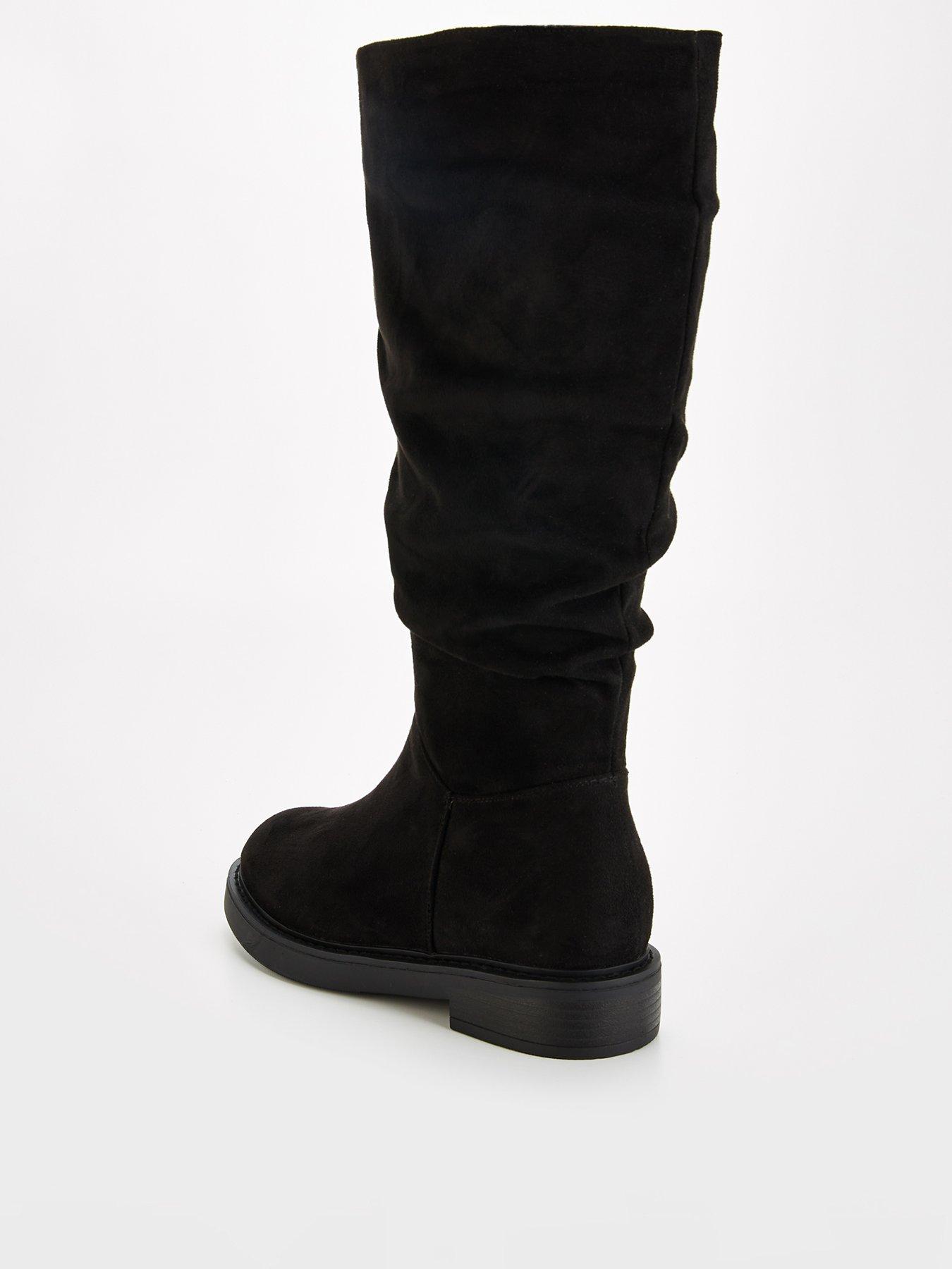 Image 4 of 7 of The Very Collection Extra Wide Fit Comfort Slouch Knee Boots